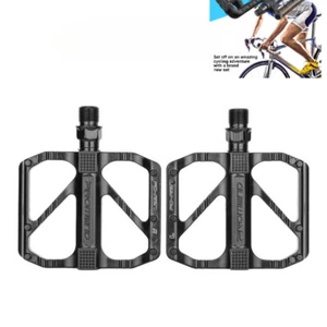 2 Pcs 9/16" Bike Pedals MTB Road Bicycle Aluminum Alloy Non-Slip Sealed Bearing - Picture 1 of 8