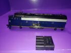 HO SCALE TYCO MANTUA DUMMY SHELL ONLY F7, F9 #4472 BALTIMORE AND OHIO LOCOMOTIVE