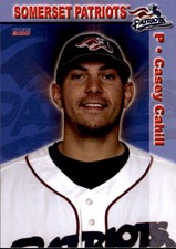 2010 Somerset Patriots Choice #8 Casey Cahill New Brunswick New Jersey NJ Card