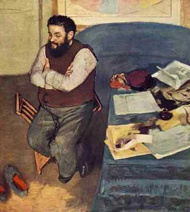 A4 Photo Degas Edgar Diego Martelli 1879 Print Poster - Picture 1 of 1