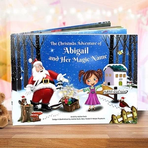 Premium Personalised Christmas Story Book for Children - Santa Claus - HARDBACK - Picture 1 of 10