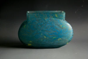 JARRÓN ANTIGUO ART NOUVEAU DAUM NANCY PATE DE VERRE - Imagen 1 de 3