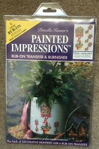 Painted Impressions Rub-On Transfer & Burnisher - Topiary with Bow - *New*