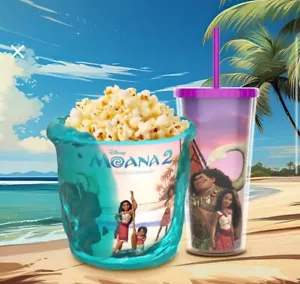 Disney Moana 2 Odeon Cinema Drink Cup And Bucket | NEW And Unused | Brand New✅ - Picture 1 of 5