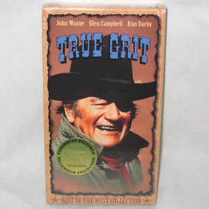 Vintage 1996 Sealed VHS Video John Wayne TRUE GRIT Best of the West Millenium - Picture 1 of 4