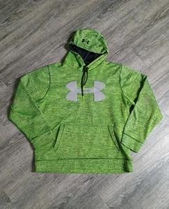 Under Armour Hoodie Herren Large neongrün Pullover Storm1 STAINED Activewear - Bild 1 von 8