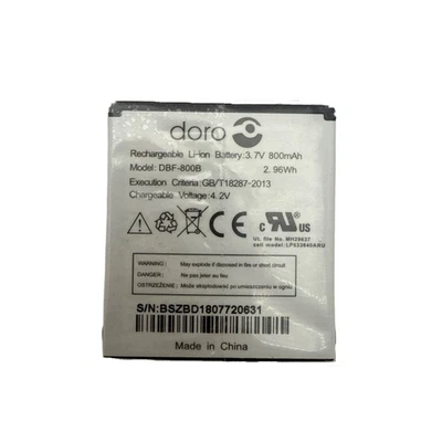 Battery DBF800B For Doro PhoneEasy 606 622 623 626 520x 800mAh OEM Replacement - Image 1 of 4