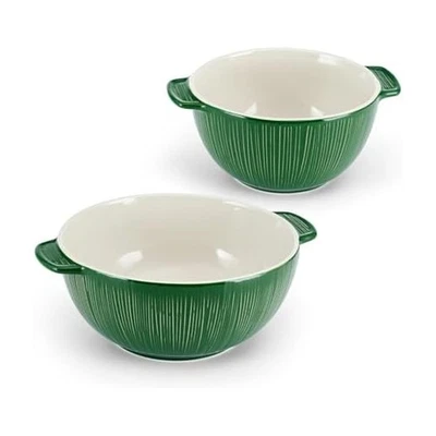 Fitz and Floyd Sicily Set of 2 Handled Serve Mixing Bowls, 9 Inch and 12 Inch... - Image 1 of 4