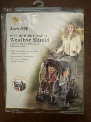 NIP Jeep SIDE BY SIDE STROLLER WEATHER SHIELD Protect from Rain, Snow, Wind - Image 1 of 2