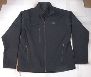 Maserati Full Zipper Jacket Black Soft Shell Size Men's M - Used - Picture 1 of 16