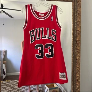 Vintage Chicago Bulls Dress Scottie Pippin Mitchell & Ness - Picture 1 of 8