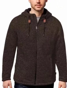 Sudadera con capucha polar de montaña con cremallera completa Rugged Elements para hombre nueva con etiquetas talla L - Imagen 1 de 6