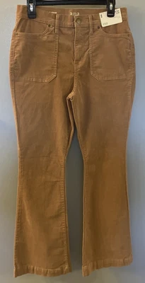 A.N.A Women’s Golden Brown High Rise Flare Corduroy Pants - Size 8 NWT - Image 1 of 4