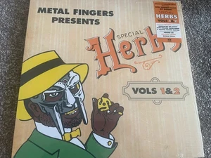 MF Doom Metal Fingers Special Herbs Vol 1 & 2 Double Mustard Vinyl LP Sealed - Picture 1 of 4