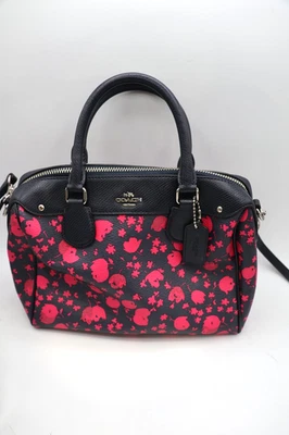 Coach bag 2-way shoulder bag mini Boston floral design leather Great condition - Image 1 of 4