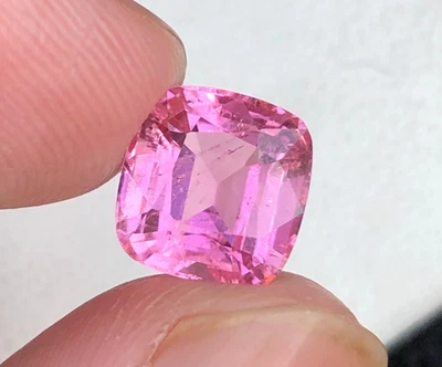 3.70 CT Natural Cushion Cut Baby Pink Color Tourmaline Gemstone From Afghanistan - Image 1 of 4