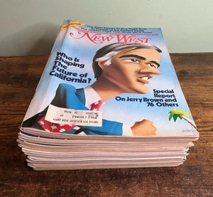 First 18 Issues New West Magazine 1976 California John Wayne Hollywood King Kong - Picture 1 of 22