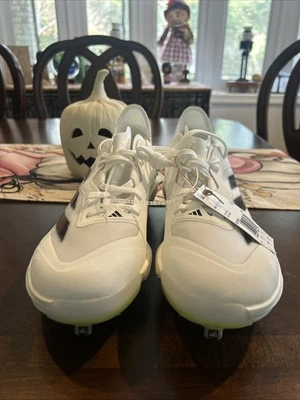Adidas Adizero Instict+ Women’s Metal Softball Cleats IF3361 White Black Size 11 - Image 1 of 4