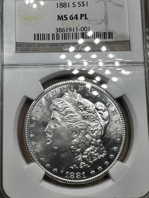 1881-S Morgan Dollar (*Certified MS64 PL by NGC*) - PROOF-LIKE - Image 1 of 4