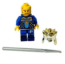 LEGO Castle Fantasy Era Crowned King Minifigure cas425 7078 PLEASE READ