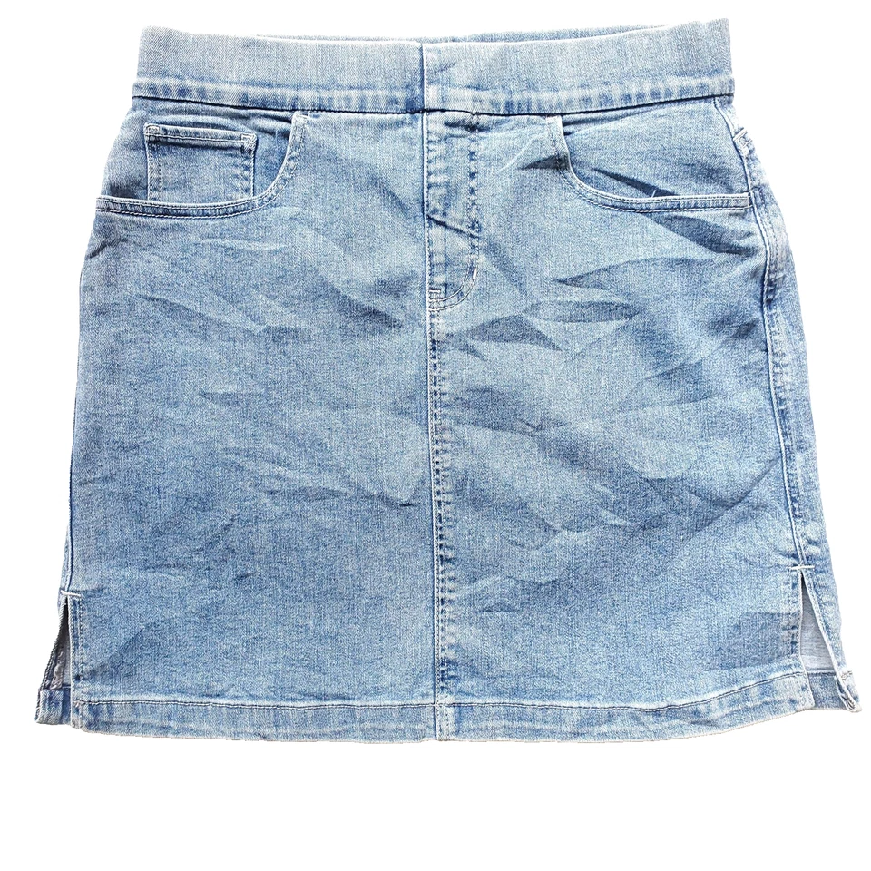 JAG на ходу джинсовой ткани высоты skort Sz 8 Silver Lake синий тянуть на подкладке карманы - Изображение 1 из 4