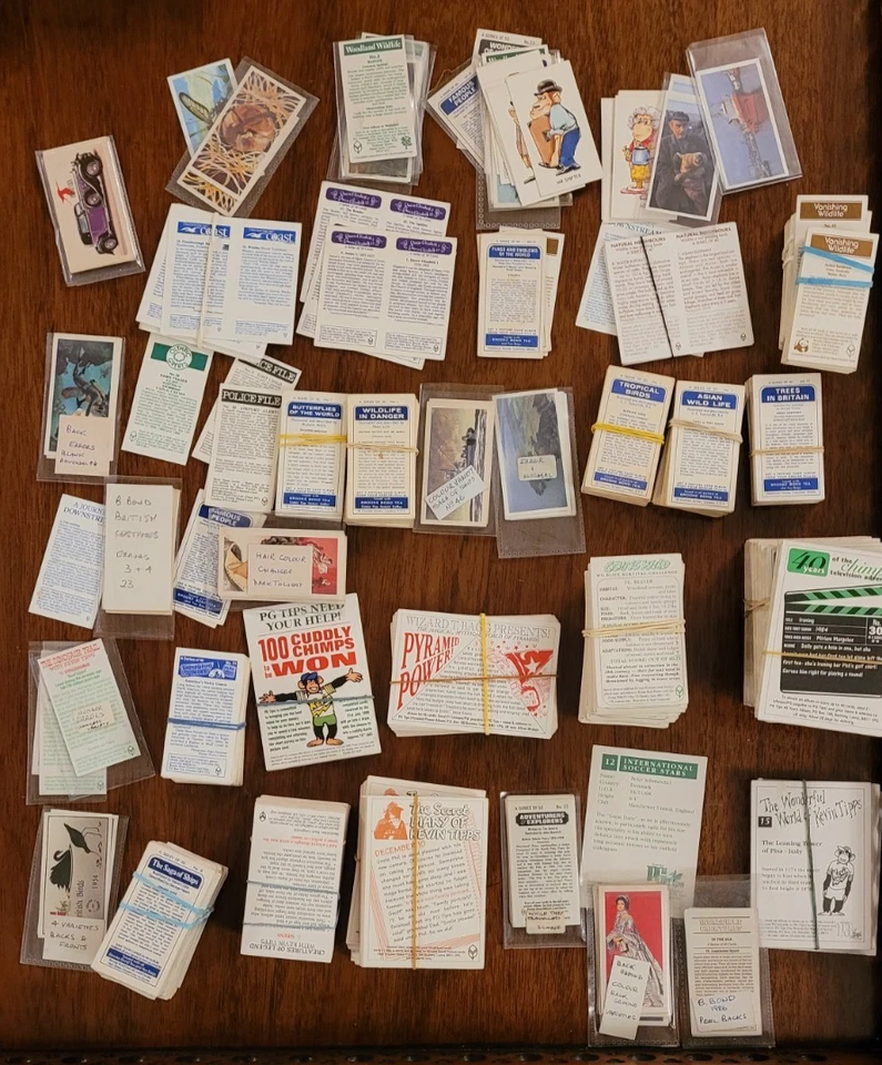 JOB LOT BROOKE BOND PG TIPS TEA CARDS INCLUDING ERRORS AND RARITIES. - Image 1 of 4