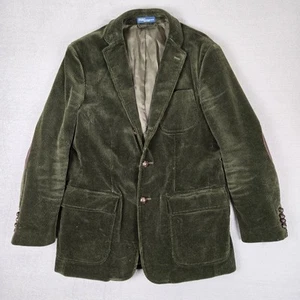 Giacca Polo Ralph Lauren vintage uomo 42R verde velluto a coste blazer cappotto sportivo - Foto 1 di 10