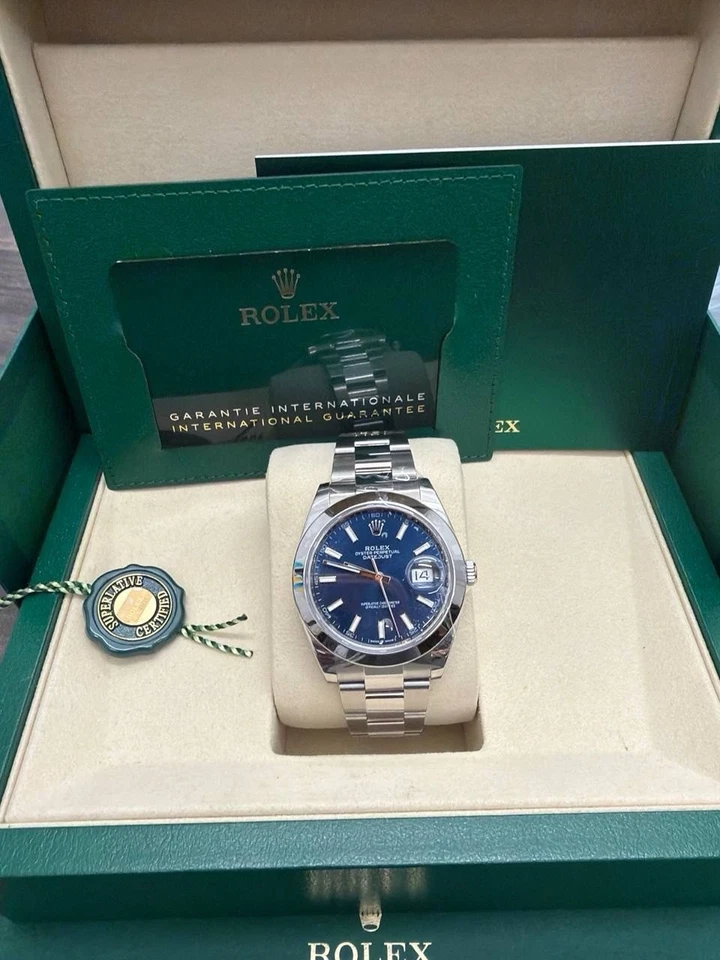 Rolex Datejust 2025 41 mm, acero inoxidable, Blue Oyster 126300 completo sin usar Foto 1 de 2
