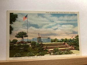 Grave of Buffalo Bill: Lookout Mountain, CO - Vintage Postcard - Picture 1 of 3