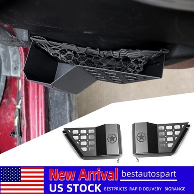 Star Rear Metal Door Storage Box Side Pocket Organizer For Jeep Wrangler JK 07+ Foto 1 de 4
