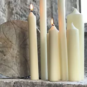 7/8" Diameter Church Altar Pillar Candles - Various Lengths Available - Picture 1 of 1