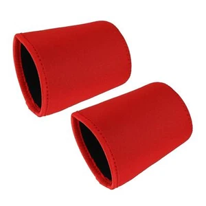 2pcs Neoprene Insulated Reusable Coffee Tea Cup Sleeves for 16-18 oz Red - Picture 1 of 6