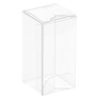 Plastic Retail Boxes 30x30x60mm with Protective Film Clear for Candy 30Pcs
