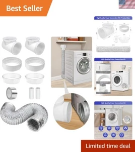 Dryer Vent Connector Kit Double 90 Degree Dryer Vent Elbow + Dryer Vent Hose,... - Picture 1 of 8