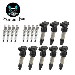 UF564 Ignition Coil & Spark Plugs For 2006-2011 Cadillac DTS 4.6L V8 - Picture 1 of 6