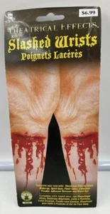 Rubie's SLASHED WRISTS Theatrical Effects Latex Wound Scar Prosthetic Skin - Picture 1 of 2