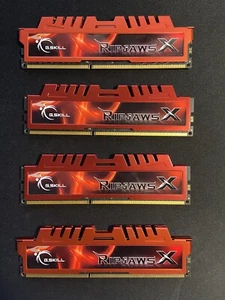 G.SKill Ripjaws X 16 GB (4x4GB) F3-12800CL9D-8GBXL DDR3-1600 Desktop RAM Memory - Picture 1 of 4