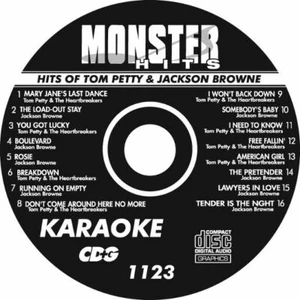 KARAOKE MONSTER HITS CD+G HITS OF TOM PETTY & JACKSON BROWNE # 1123 - Picture 1 of 1