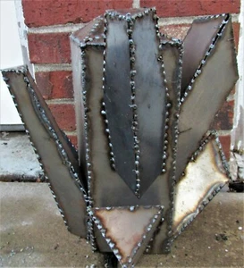 Scultura CACTUS arte prato giardino fatto a mano metallo fattoria vapore punk - Foto 1 di 10