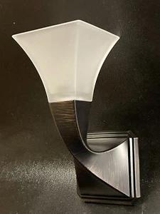 BRIZO 697030 Virage Single Light Sconce Brushed Brown Metal Frosted Glass WOW! - Picture 1 of 7