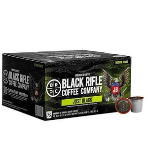 Black Rifle Coffee Company Just Black, Medium Roast K-Cup Coffee Pods (75 ct.) - Picture 1 of 4