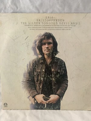 VTG Kris Kristofferson the Silver-Tongued Devil and I Vinyl Record LP      T25-4 Foto 1 de 4