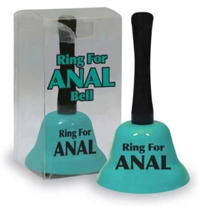 Ring for Anal Bell – Funny Bedroom Gag Gift, Novelty Desk Bar Bell, Joke Prank - Picture 1 of 3