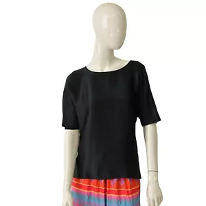 Intimissimi Black Short Sleeves Top T-Shirt Blouse size S - Picture 1 of 8