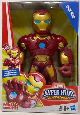 Figura Iron Man Posable 10 pulgadas Mega Mighties Marvel Super Hero Adventures Foto 1 de 4