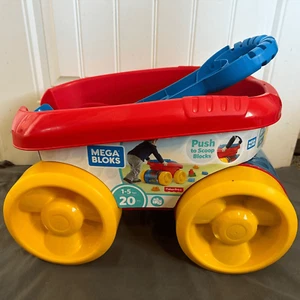 Mega Bloks Pull 'n Play Wagon,juego de construccion preescolar . - Picture 1 of 7
