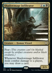 SHADOWMAGE INFILTRATOR mtg NM-M New Capenna Commander Rare 1 Card - Picture 1 of 1