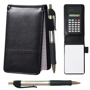 Mini Memo Pad with Calculator A7 Pocket Notepad Holder Set with 80 Lined Shee... - Picture 1 of 7