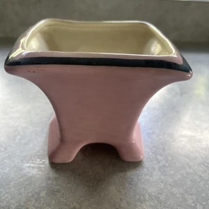 Vintage Pink & Black Stanfordware Planter - Picture 1 of 7