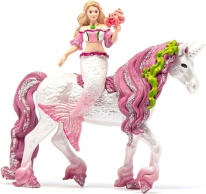 Bayala 70593 Mermaid Feya on underwater unicorn toy figure Schleich 73458 - Picture 1 of 3
